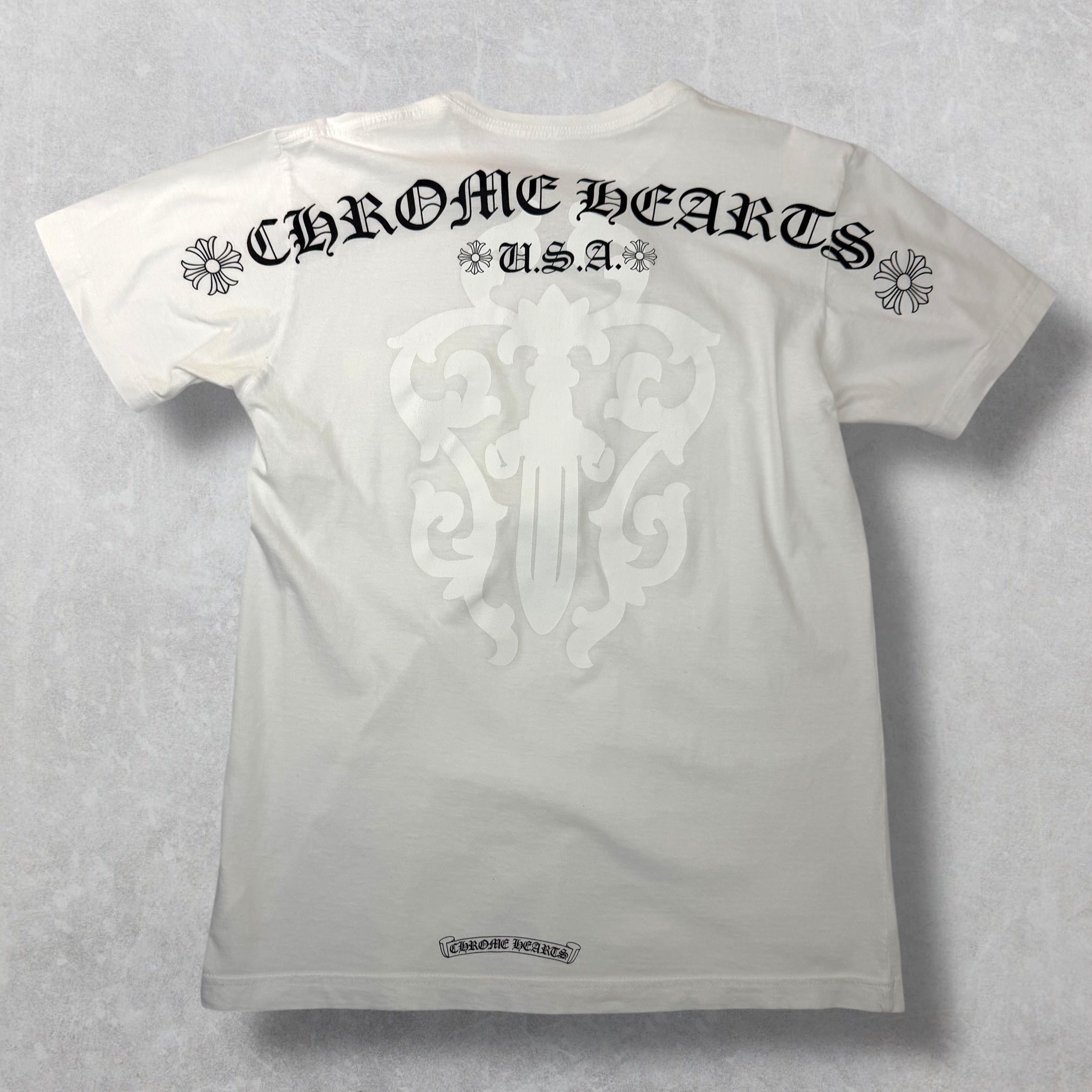 Chrome Hearts Script USA Dagger Tee M