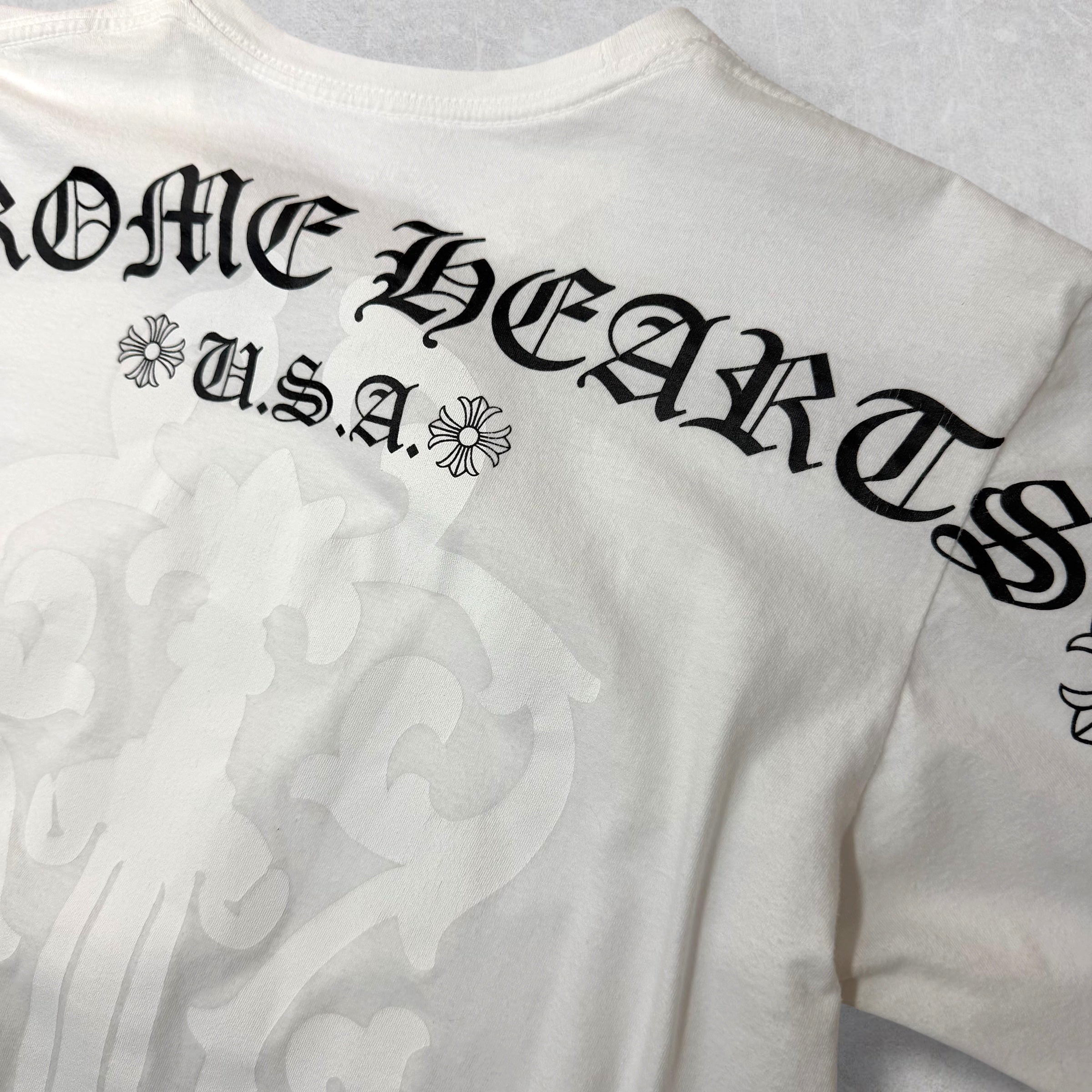 Chrome Hearts Script USA Dagger Tee M
