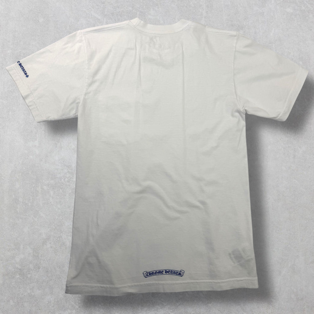 Chrome Hearts Blue Neck Logo Tee S