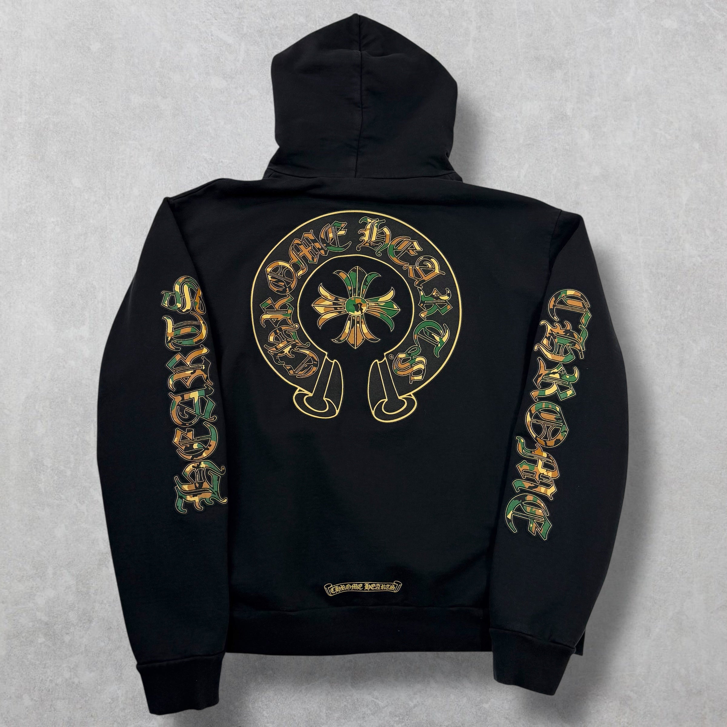 Chrome Hearts Black Camo Horseshoe Hoodie M