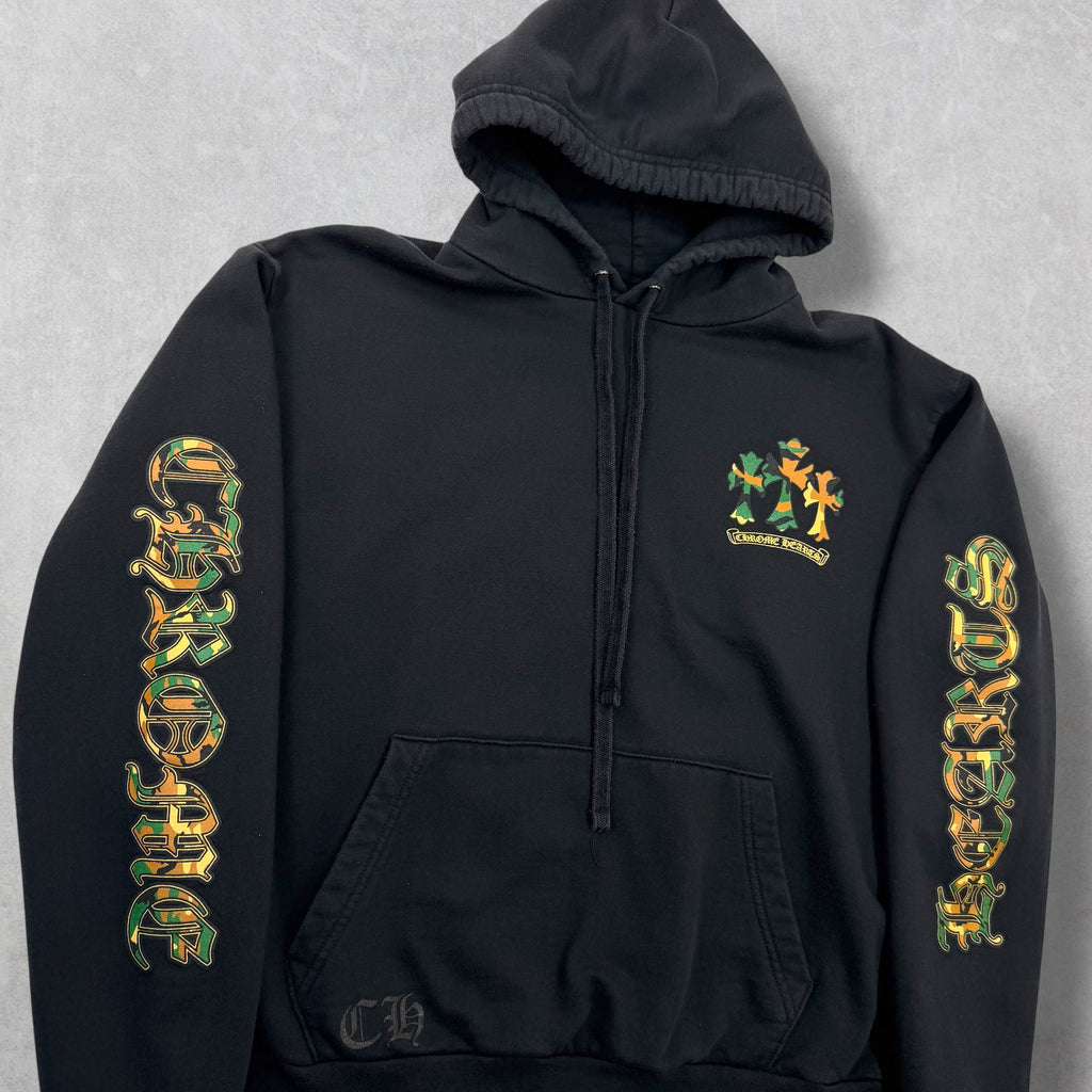 Chrome Hearts Black Camo Horseshoe Hoodie M