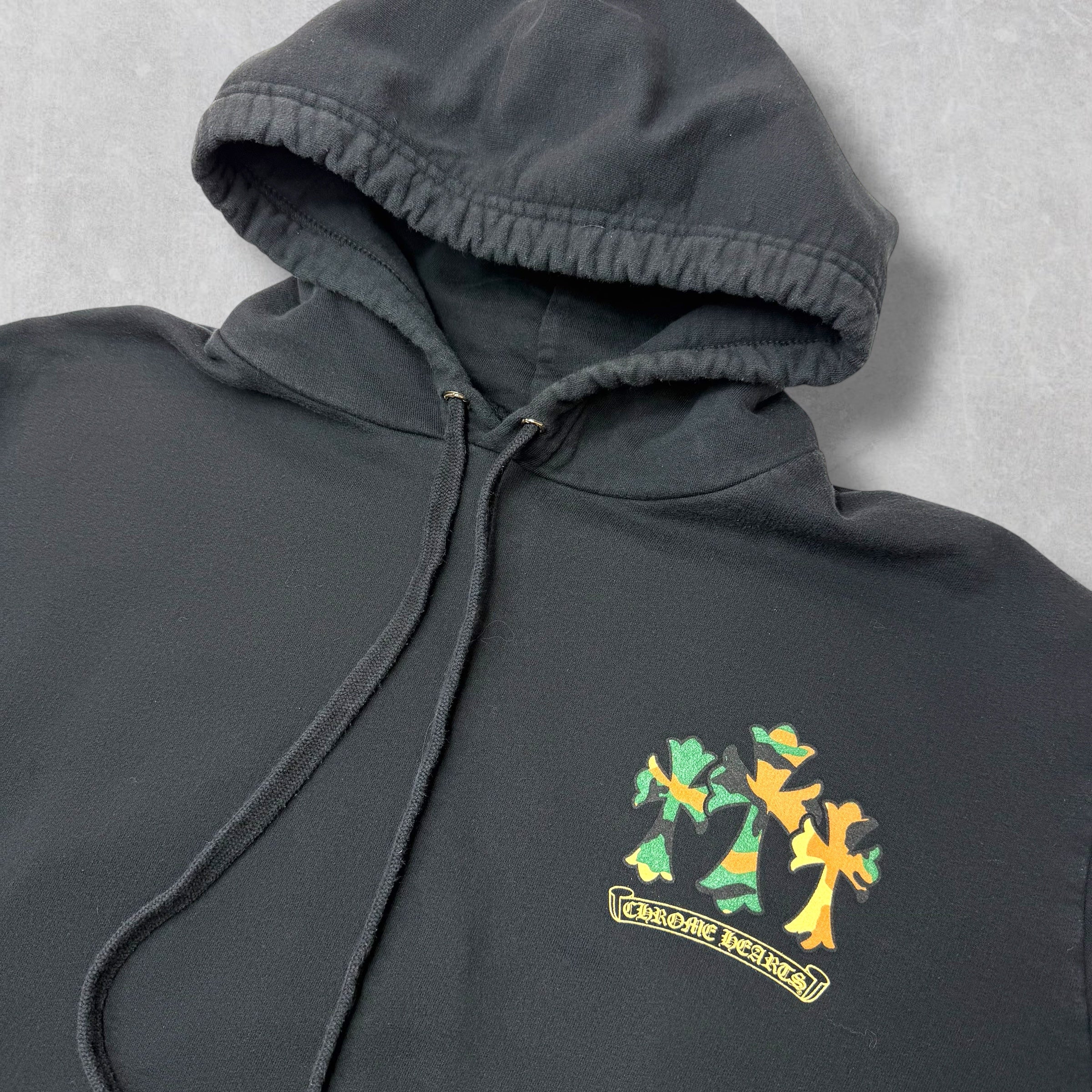 Chrome Hearts Black Camo Horseshoe Hoodie M