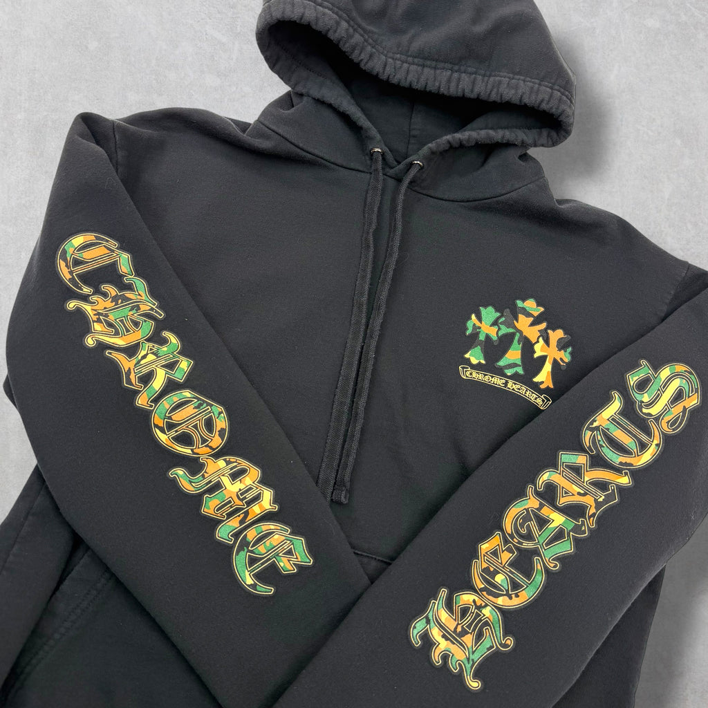 Chrome Hearts Black Camo Horseshoe Hoodie M