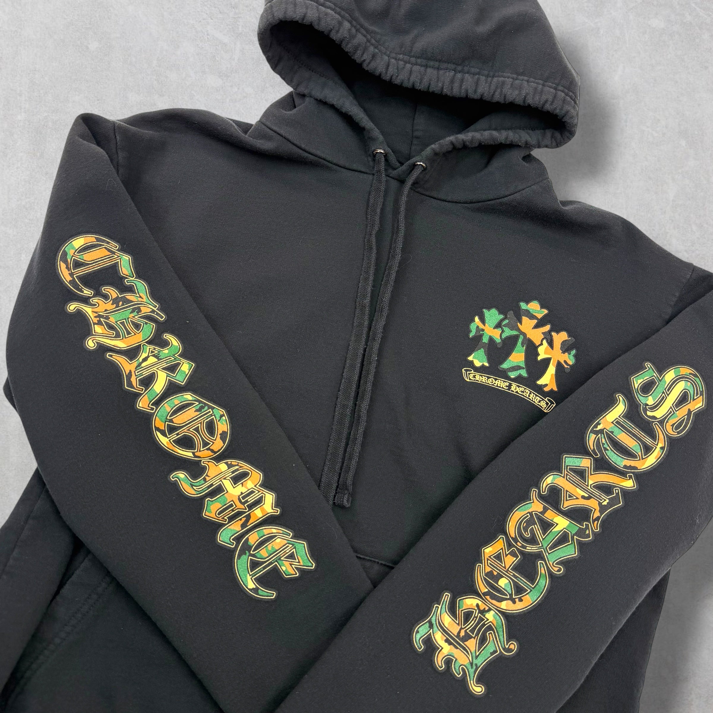 Chrome Hearts Black Camo Horseshoe Hoodie M