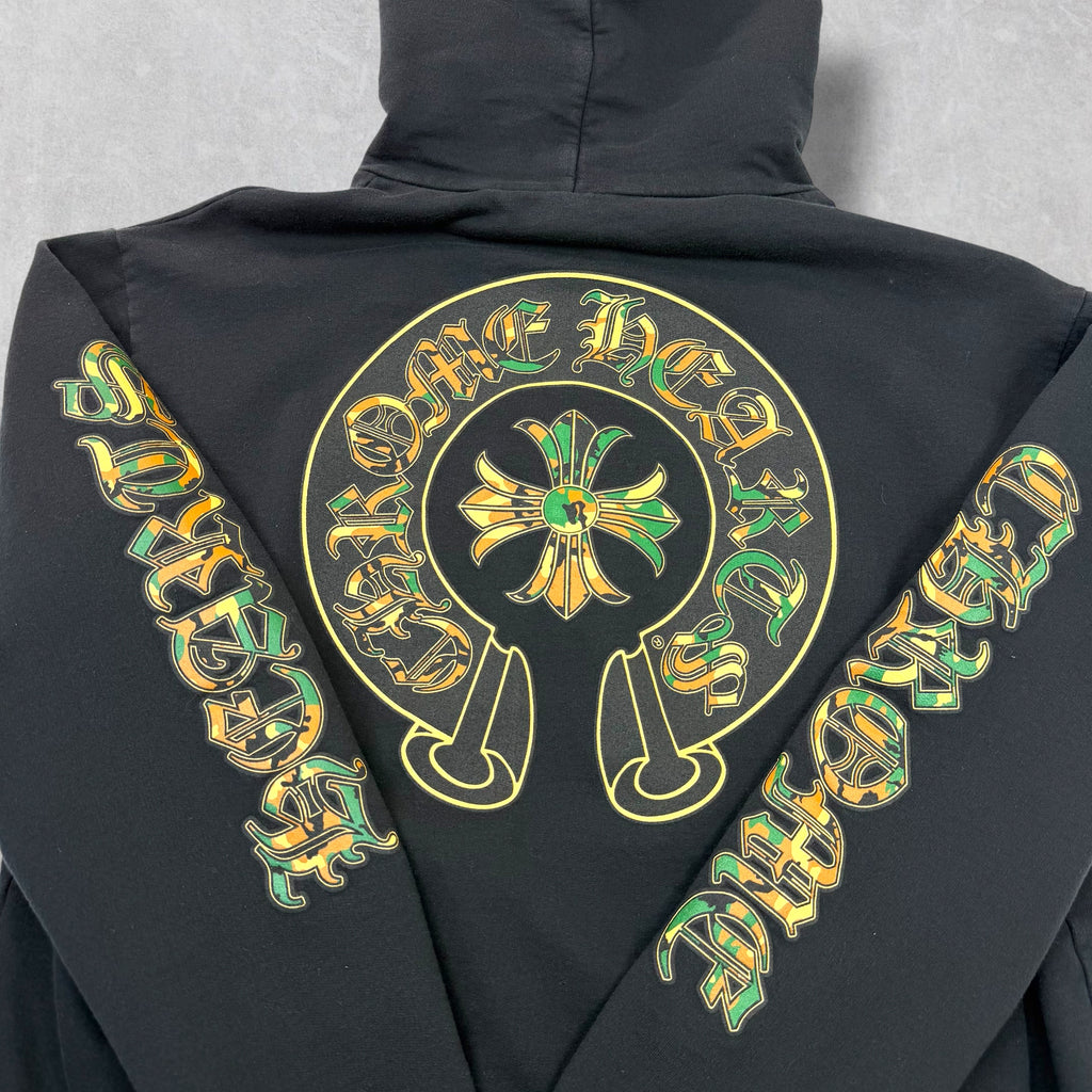 Chrome Hearts Black Camo Horseshoe Hoodie M