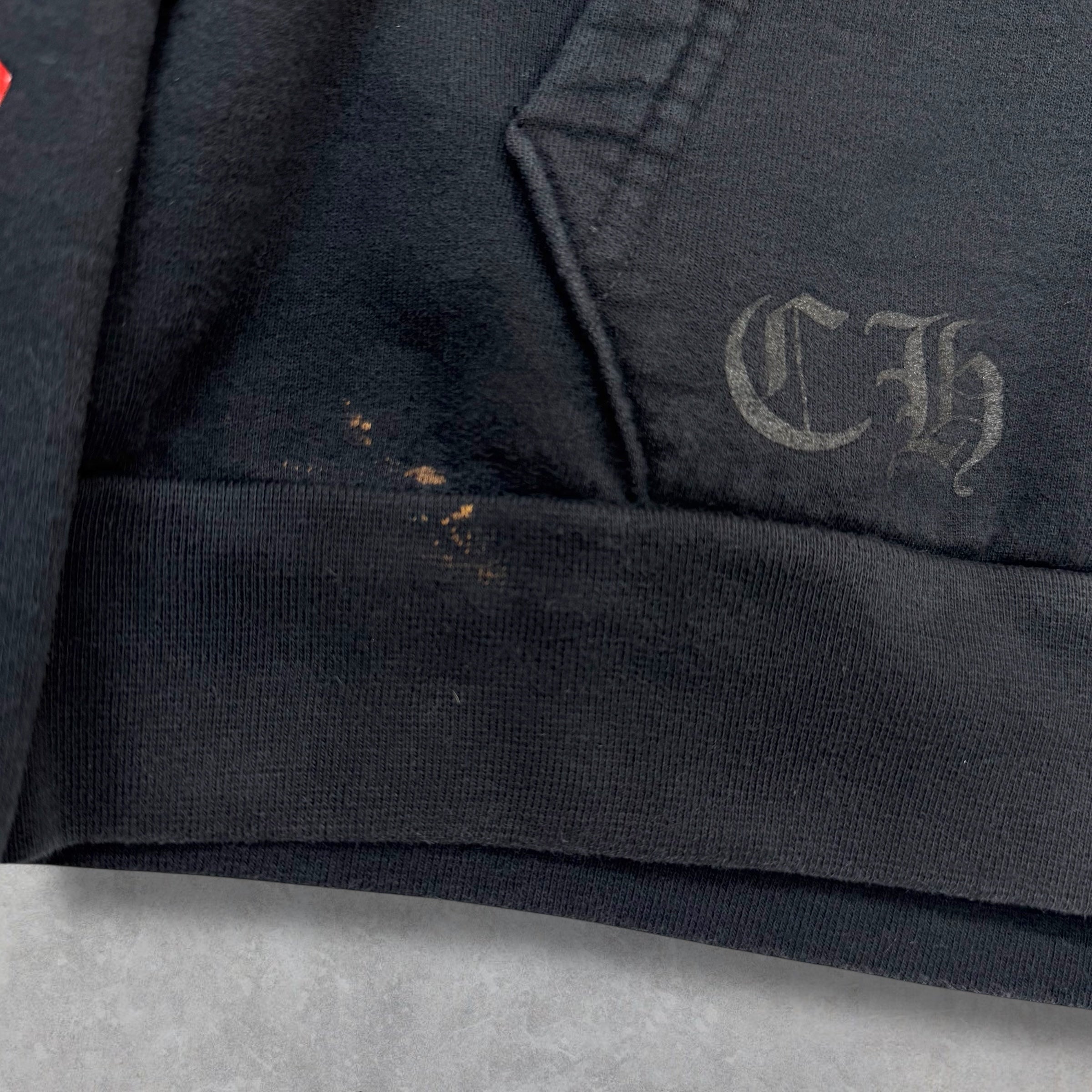 Chrome Hearts Hollywood Red Plus Cross Zip Up S