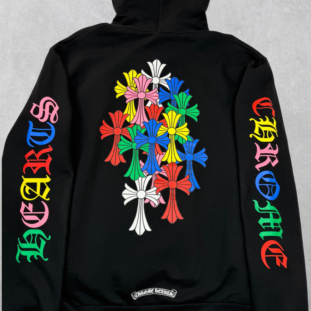 Chrome Hearts Multicolor Cross Hoodie L