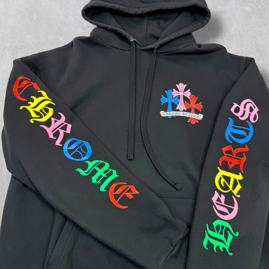 Chrome Hearts Multicolor Cross Hoodie L