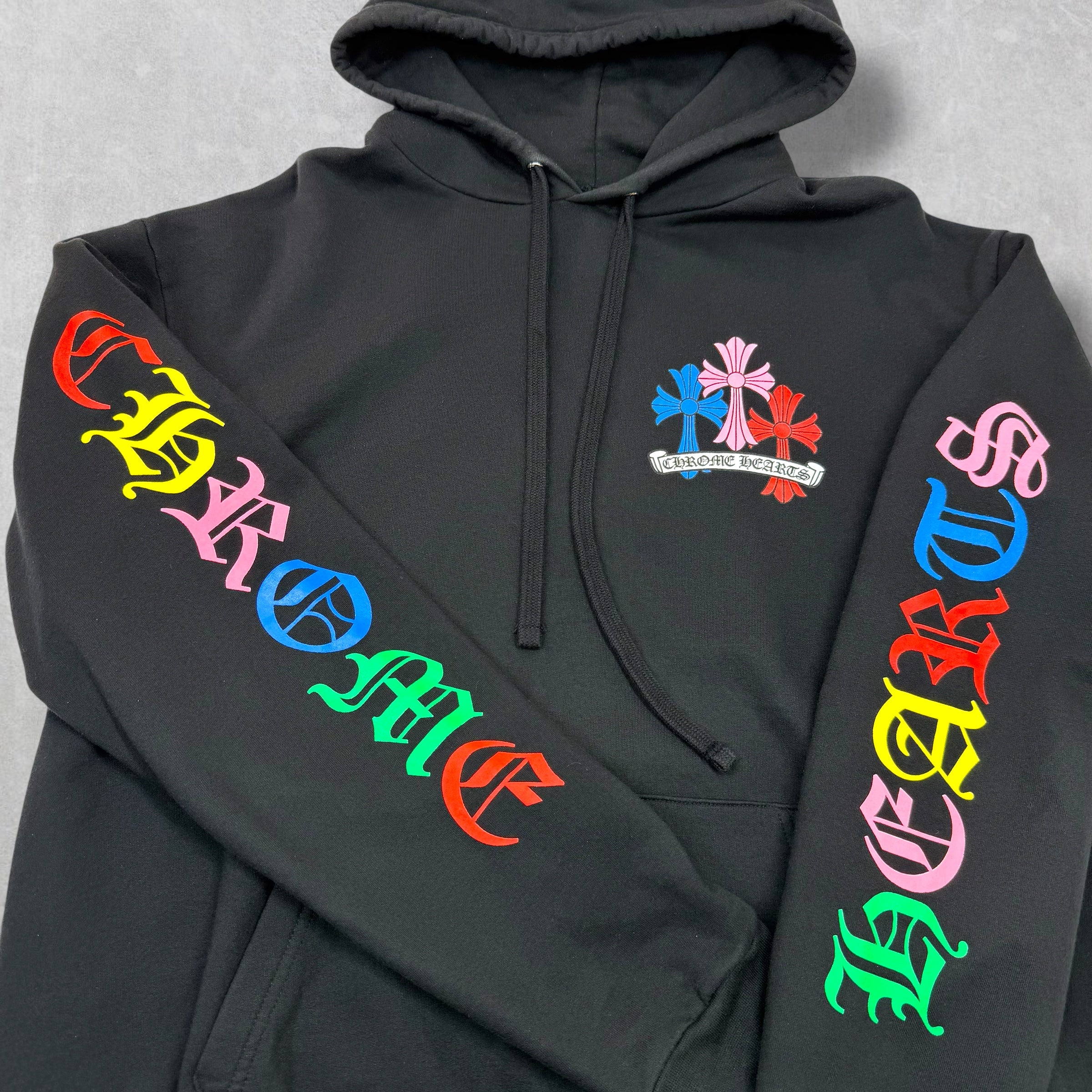 Chrome Hearts Multicolor Cross Hoodie L