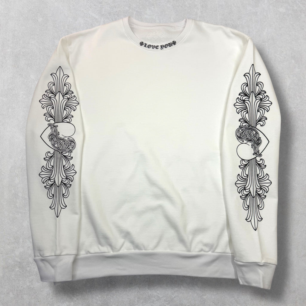 Chrome Hearts Love You Floral Crewneck M