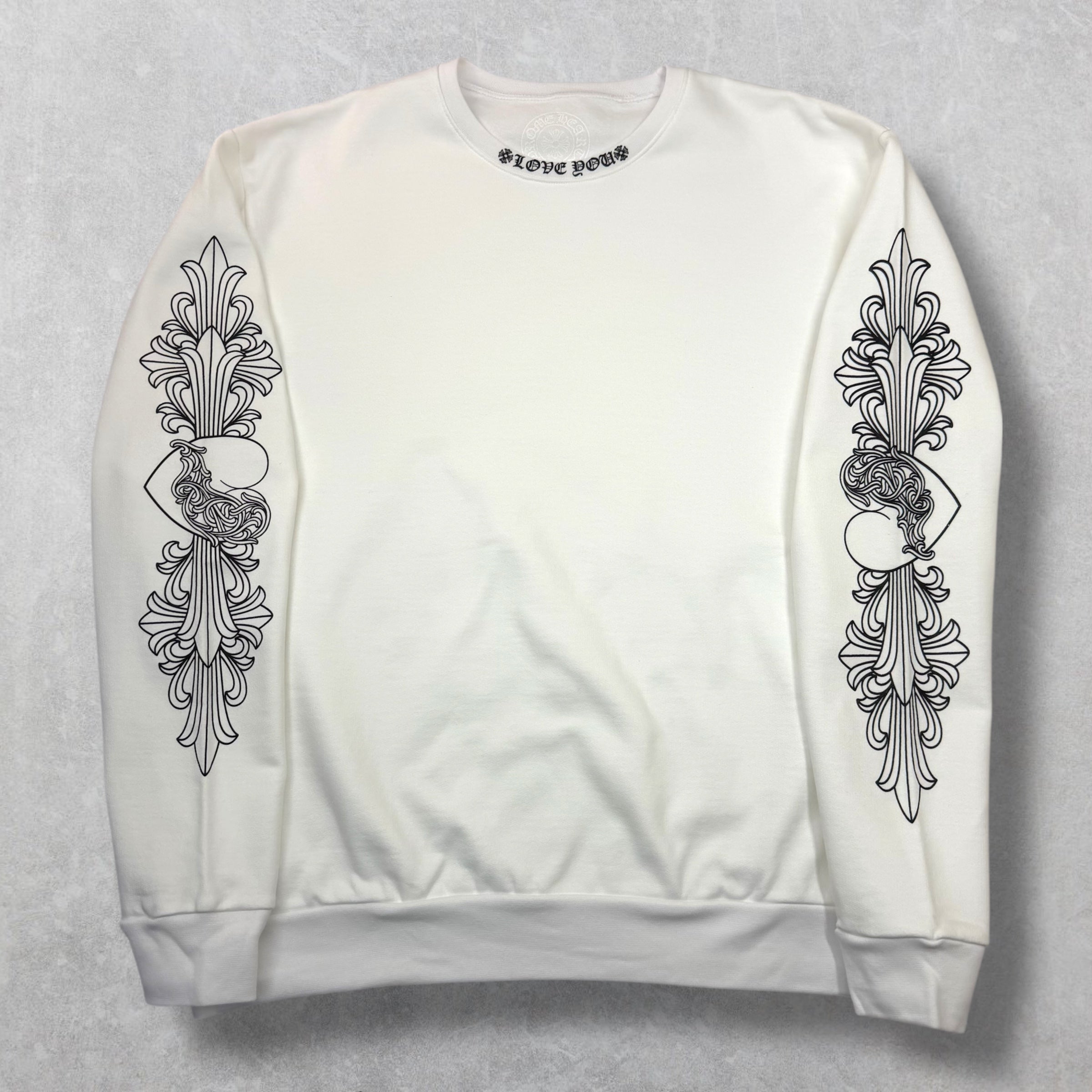 Chrome Hearts Love You Floral Crewneck M