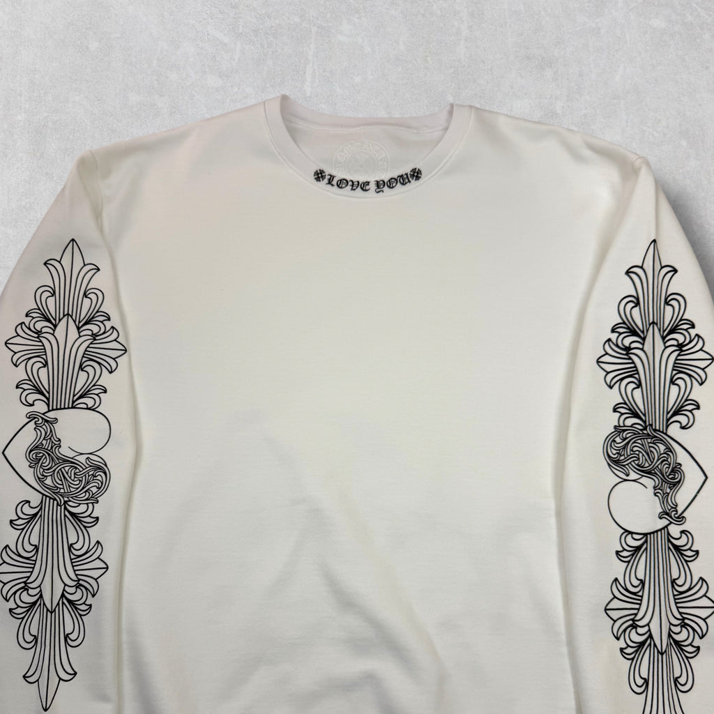Chrome Hearts Love You Floral Crewneck M