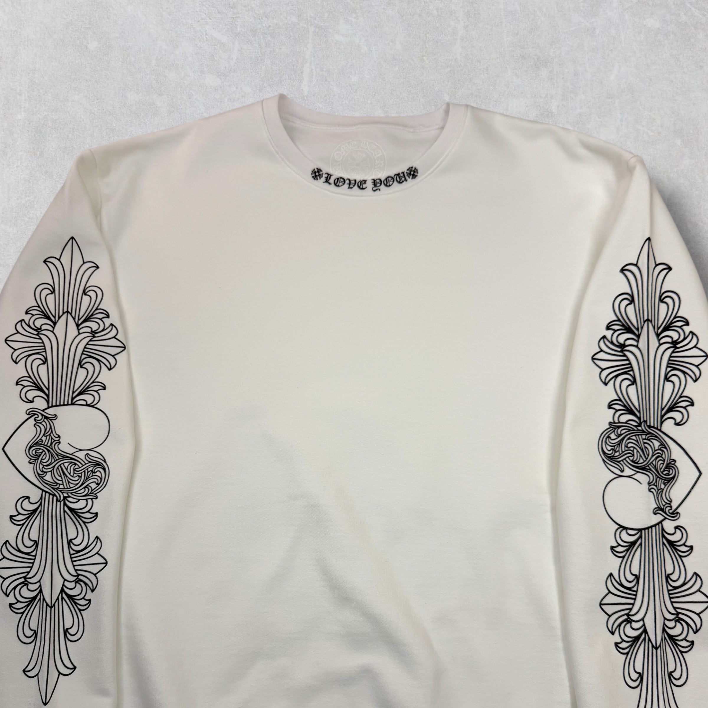 Chrome Hearts Love You Floral Crewneck M
