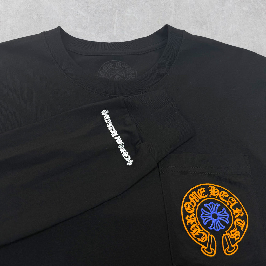Chrome Hearts Orange/Blue Horseshoe Staff L/S M