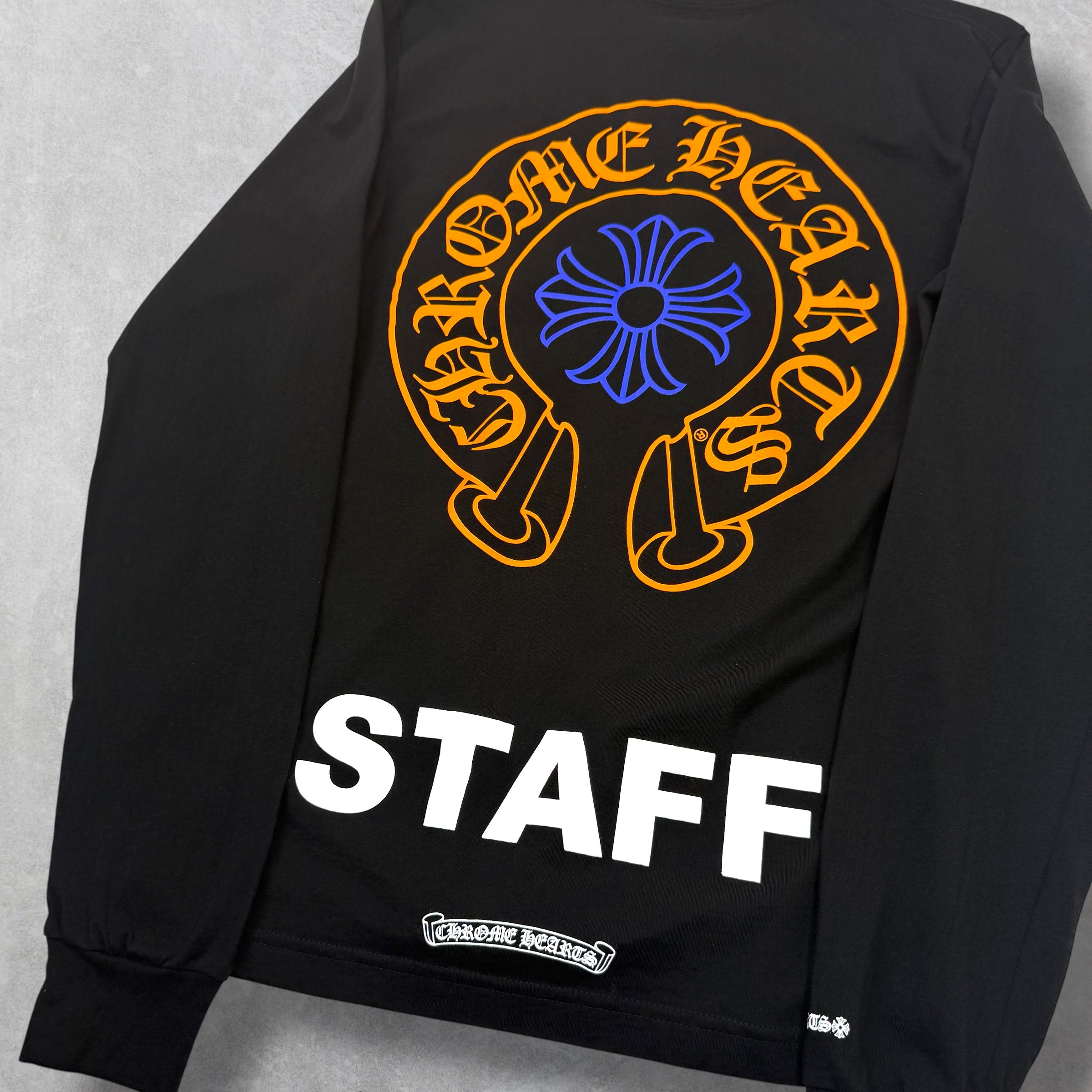 Chrome Hearts Orange/Blue Horseshoe Staff L/S M