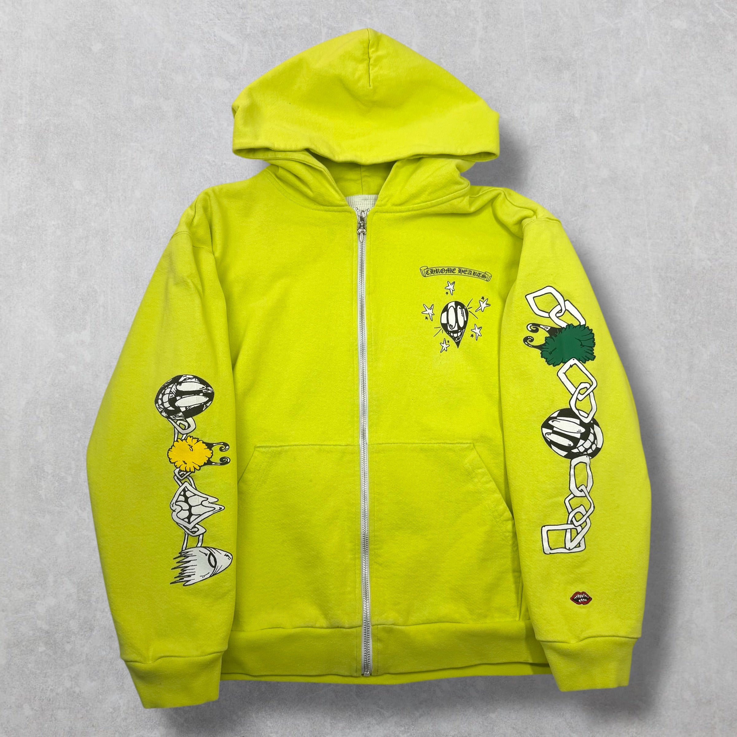 Chrome Hearts Matty Boy Link Thermal Zip Up L