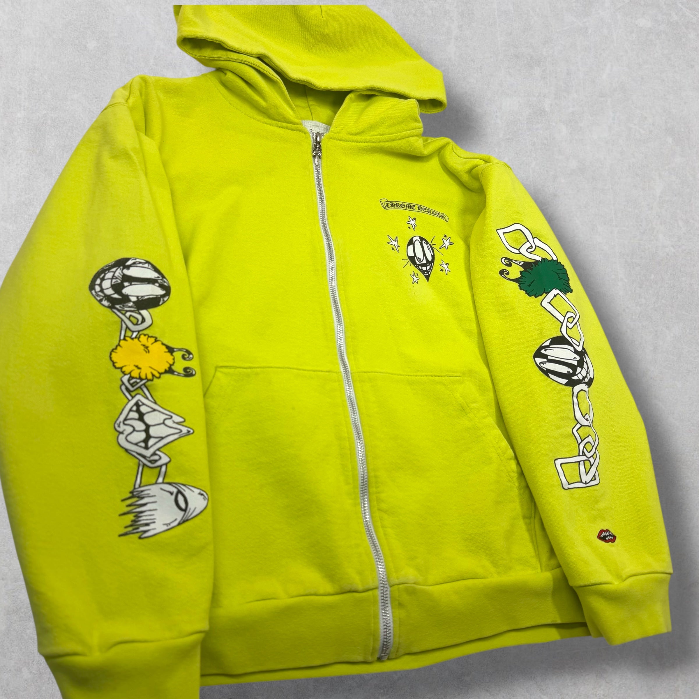 Chrome Hearts Matty Boy Link Thermal Zip Up L