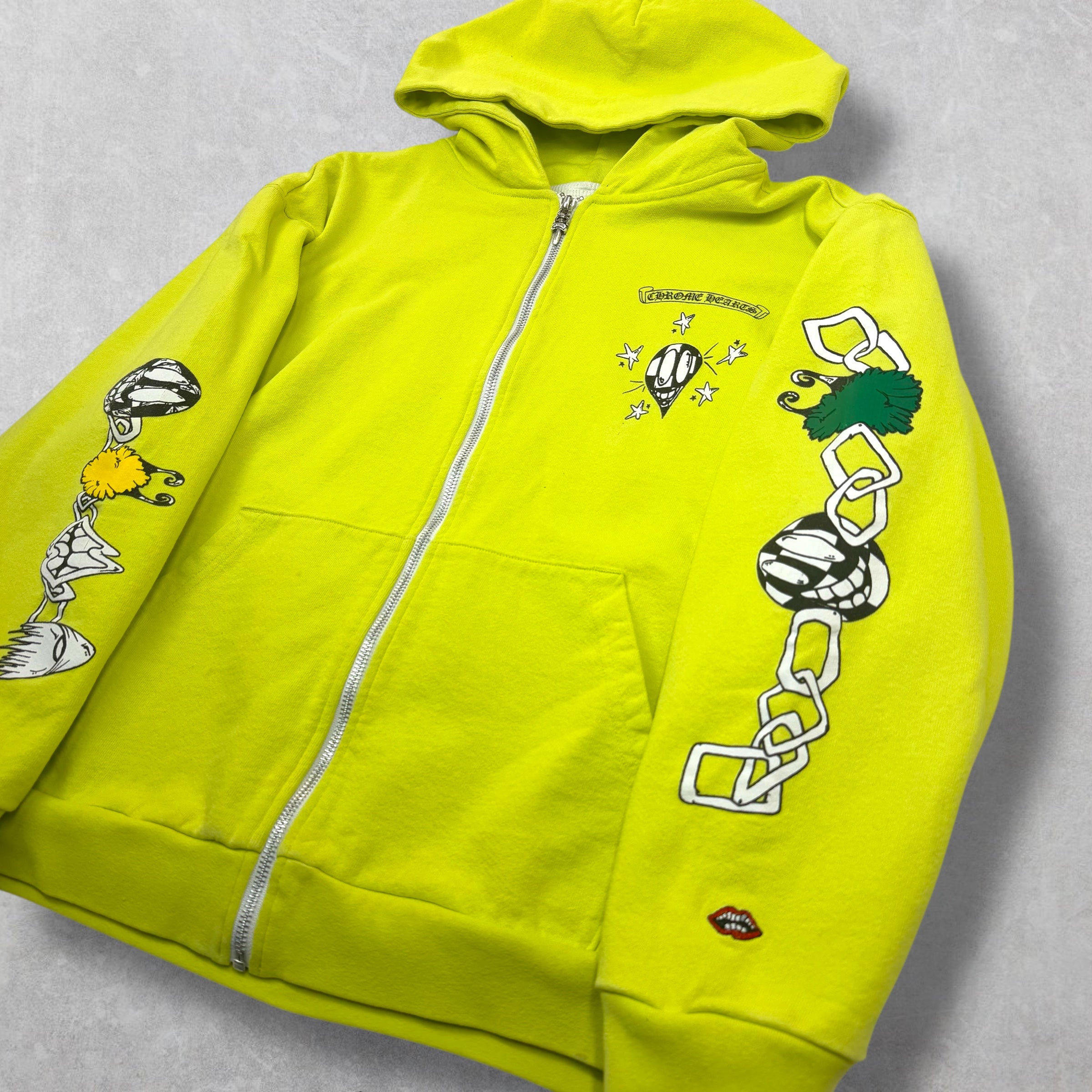 Chrome Hearts Matty Boy Link Thermal Zip Up L