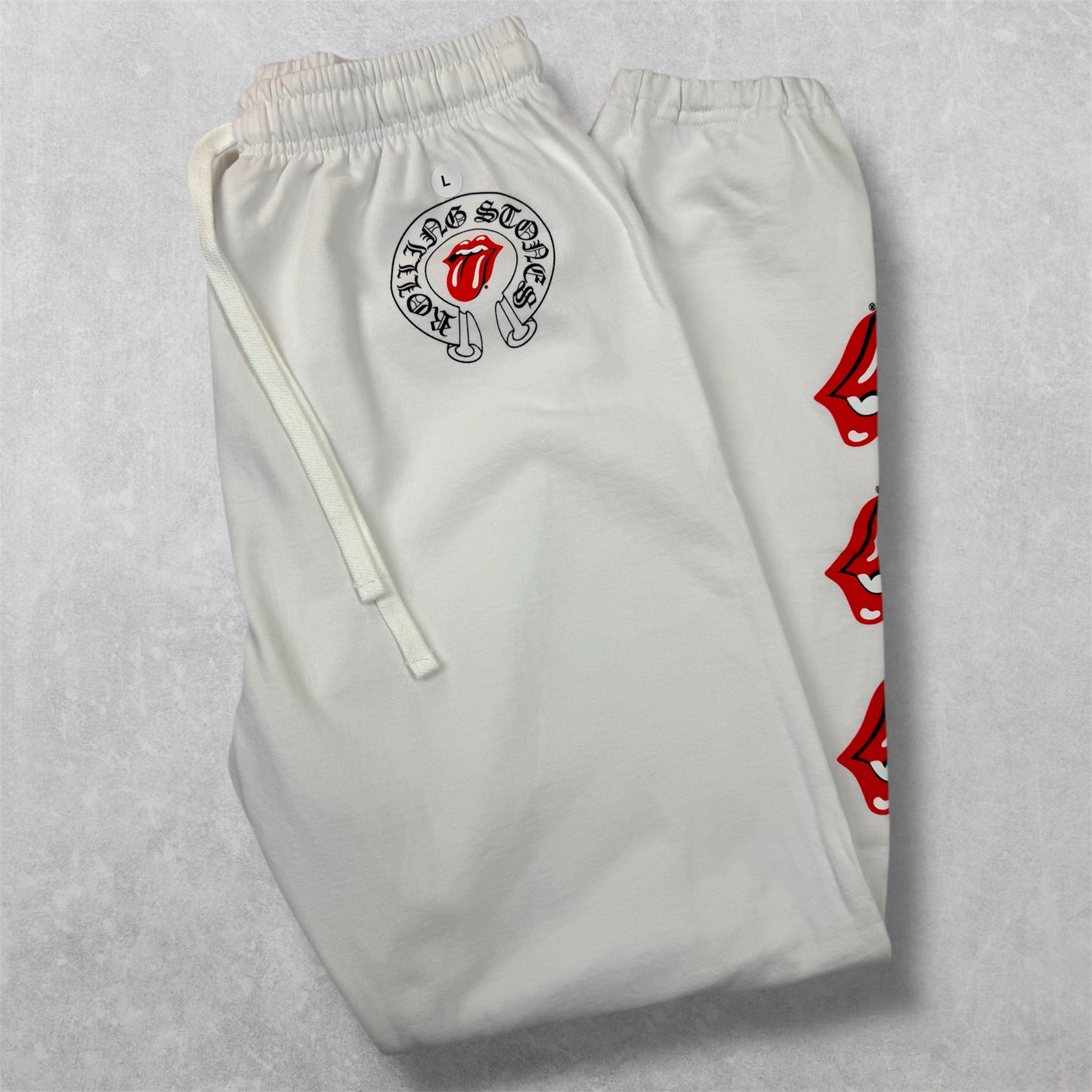 Chrome Hearts Rolling Stones Red Lip Sweats L