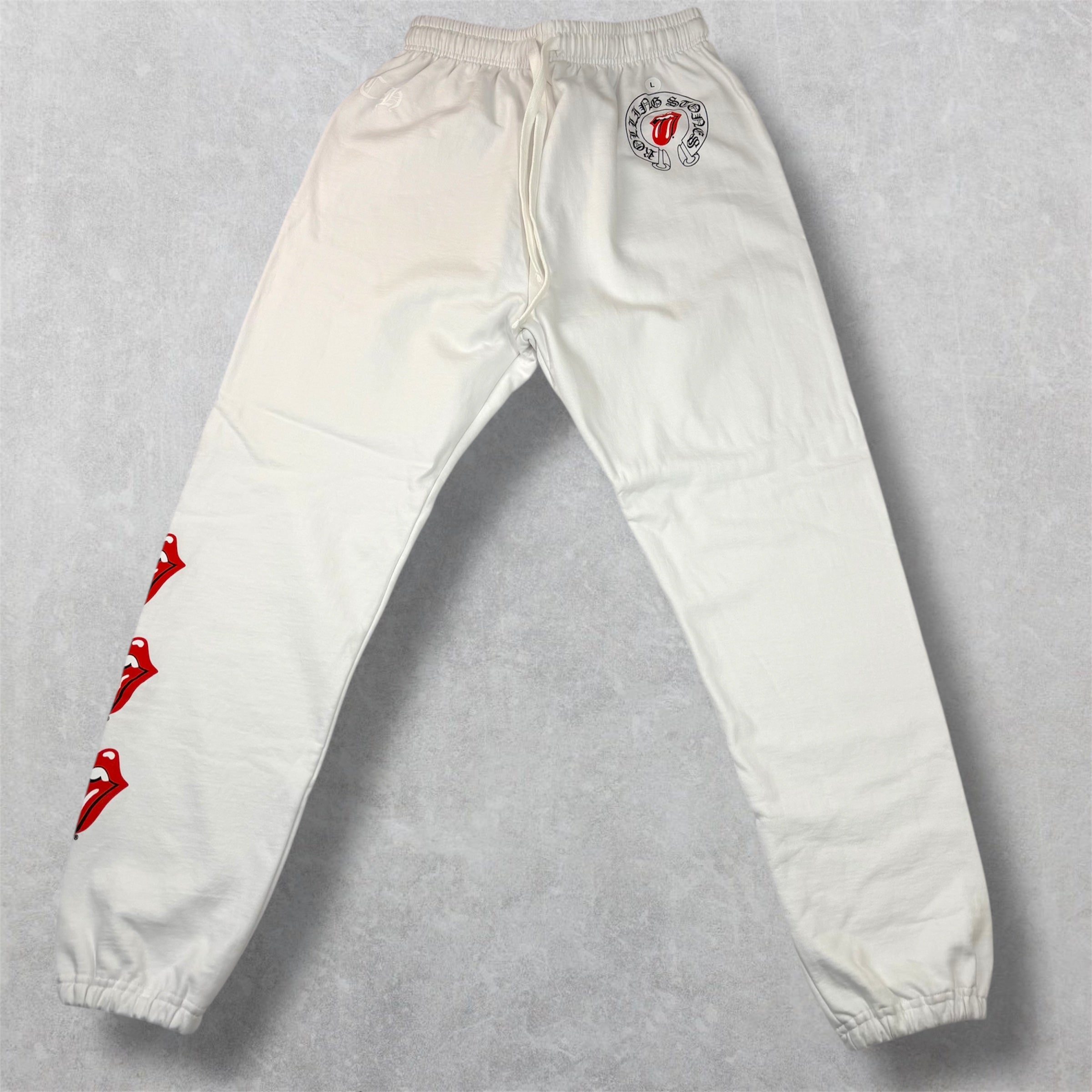 Chrome Hearts Rolling Stones Red Lip Sweats L