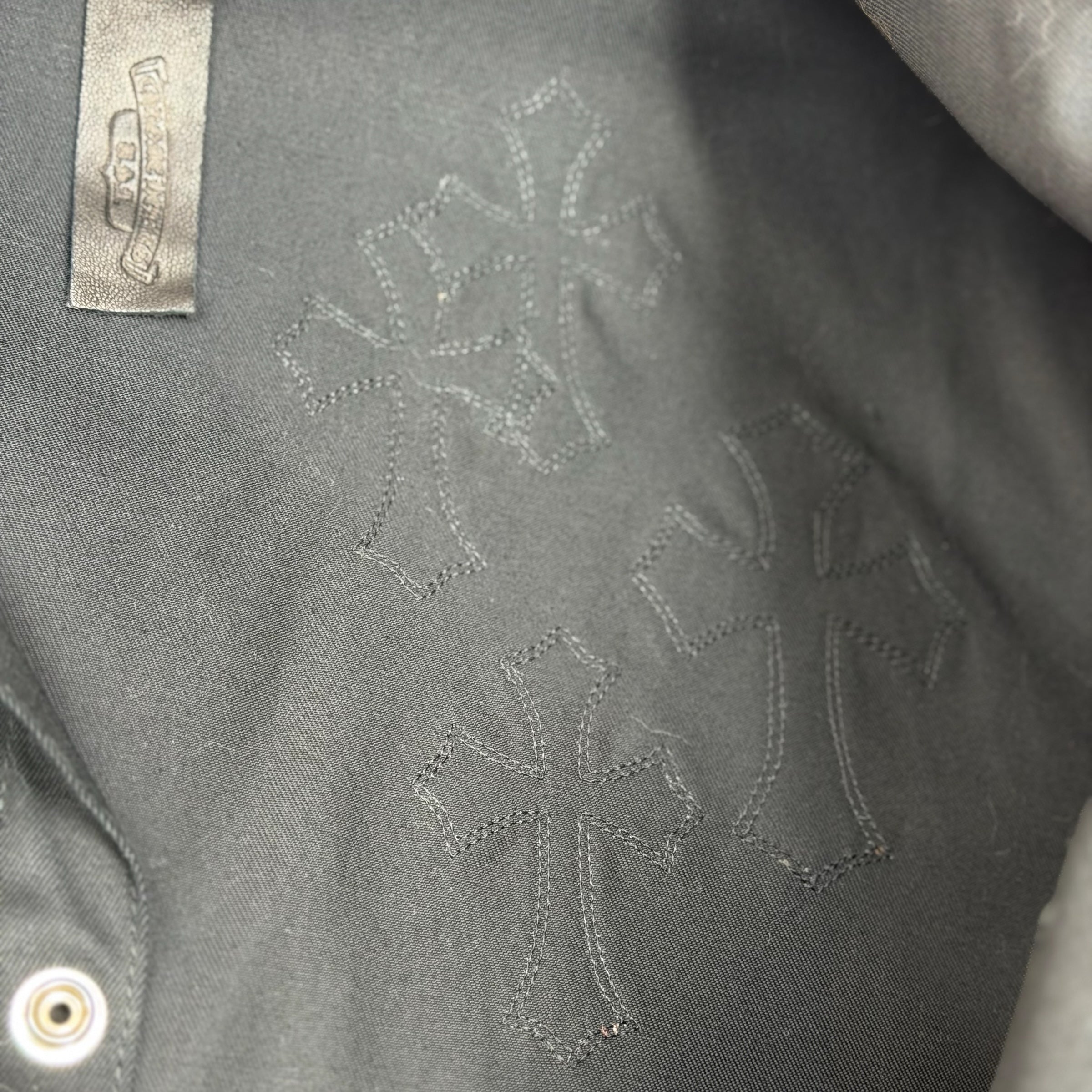 Chrome Hearts Leopard Patch Work Dog Shirt M