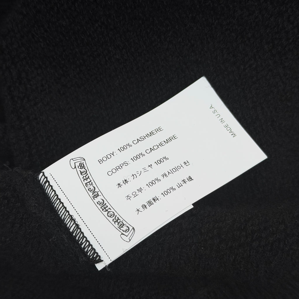 Chrome Hearts Floral Sleeve Cashmere Hoodie L