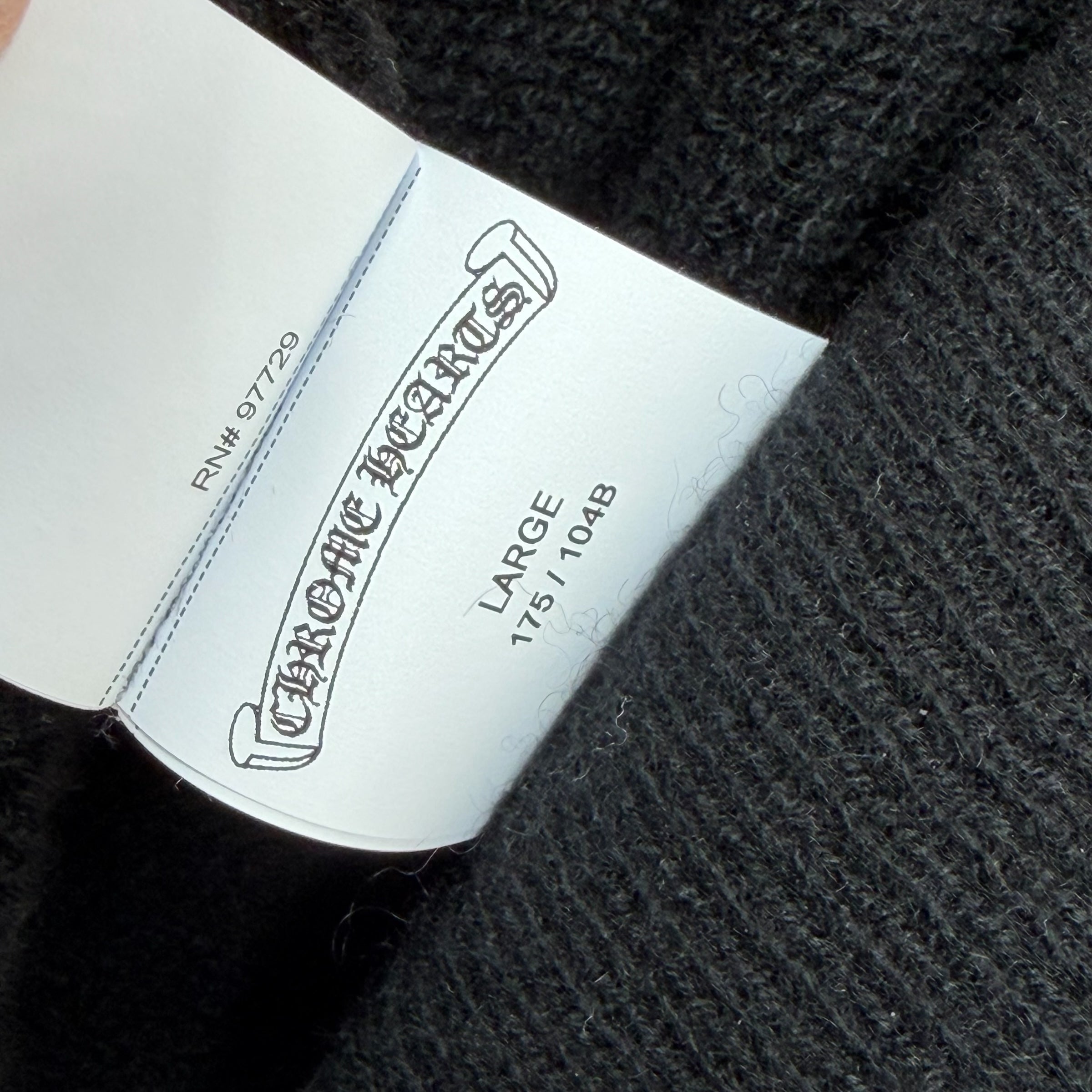 Chrome Hearts Floral Sleeve Cashmere Hoodie L