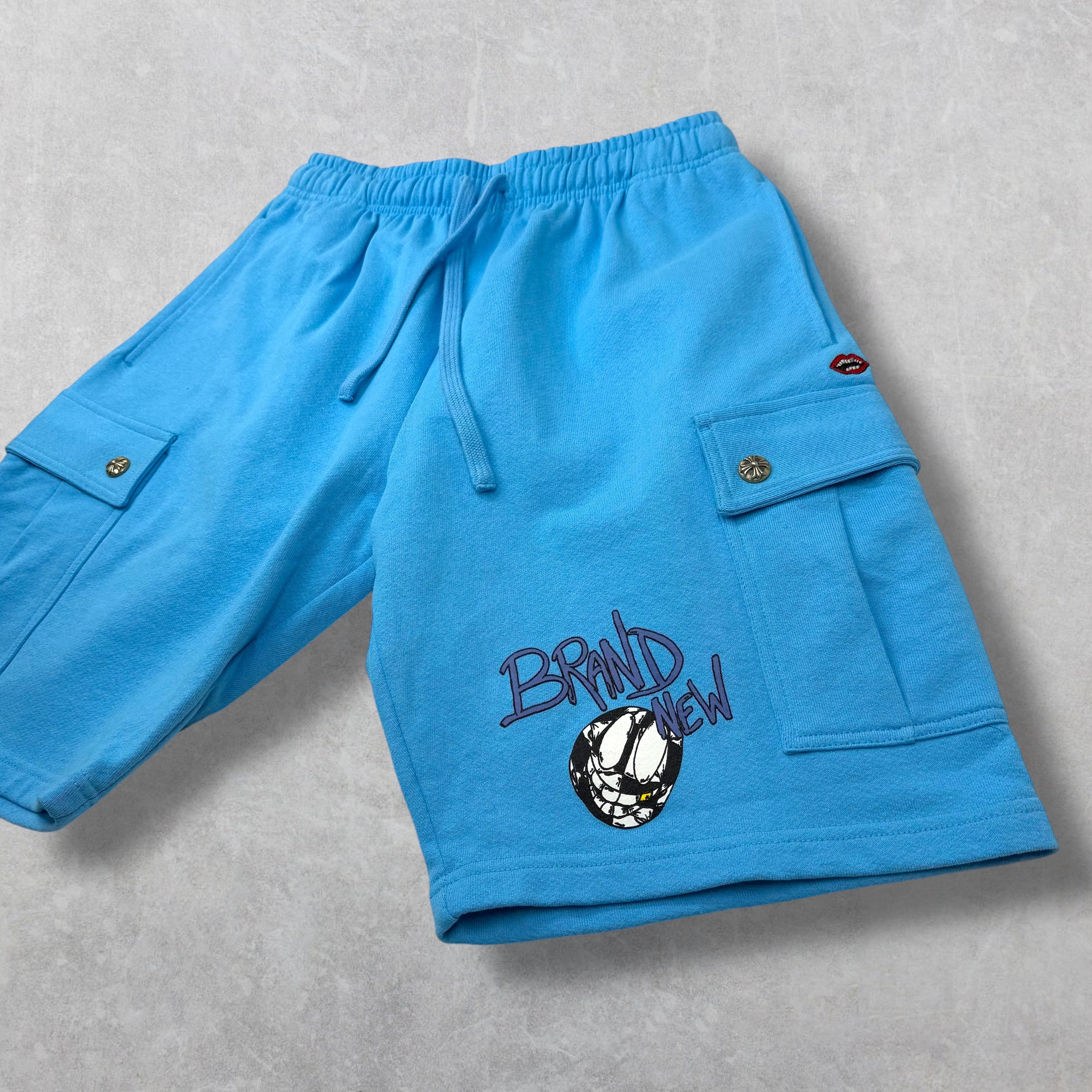 Chrome Hearts Matty Boy Blue Cargo Shorts L
