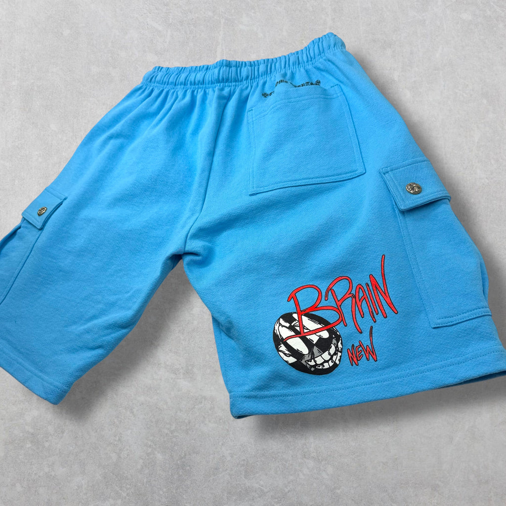 Chrome Hearts Matty Boy Blue Cargo Shorts L