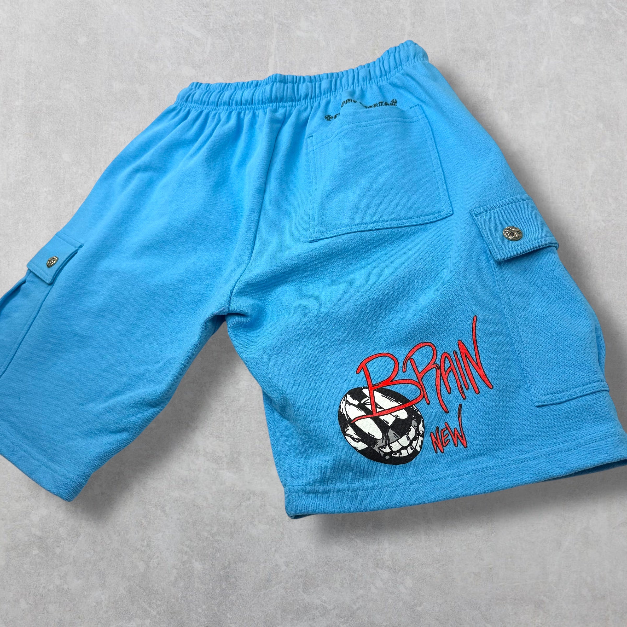 Chrome Hearts Matty Boy Blue Cargo Shorts L