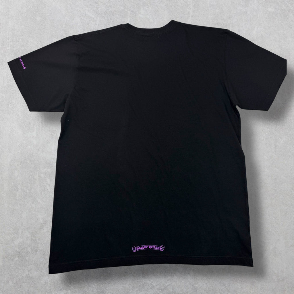Chrome Hearts Purple Neck Logo Tee XL