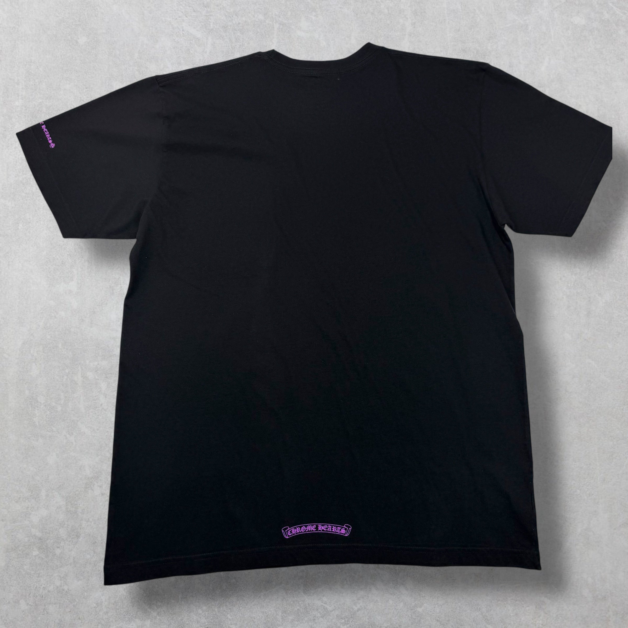Chrome Hearts Purple Neck Logo Tee XL