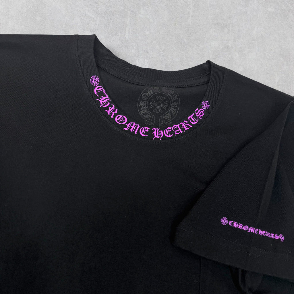 Chrome Hearts Purple Neck Logo Tee XL