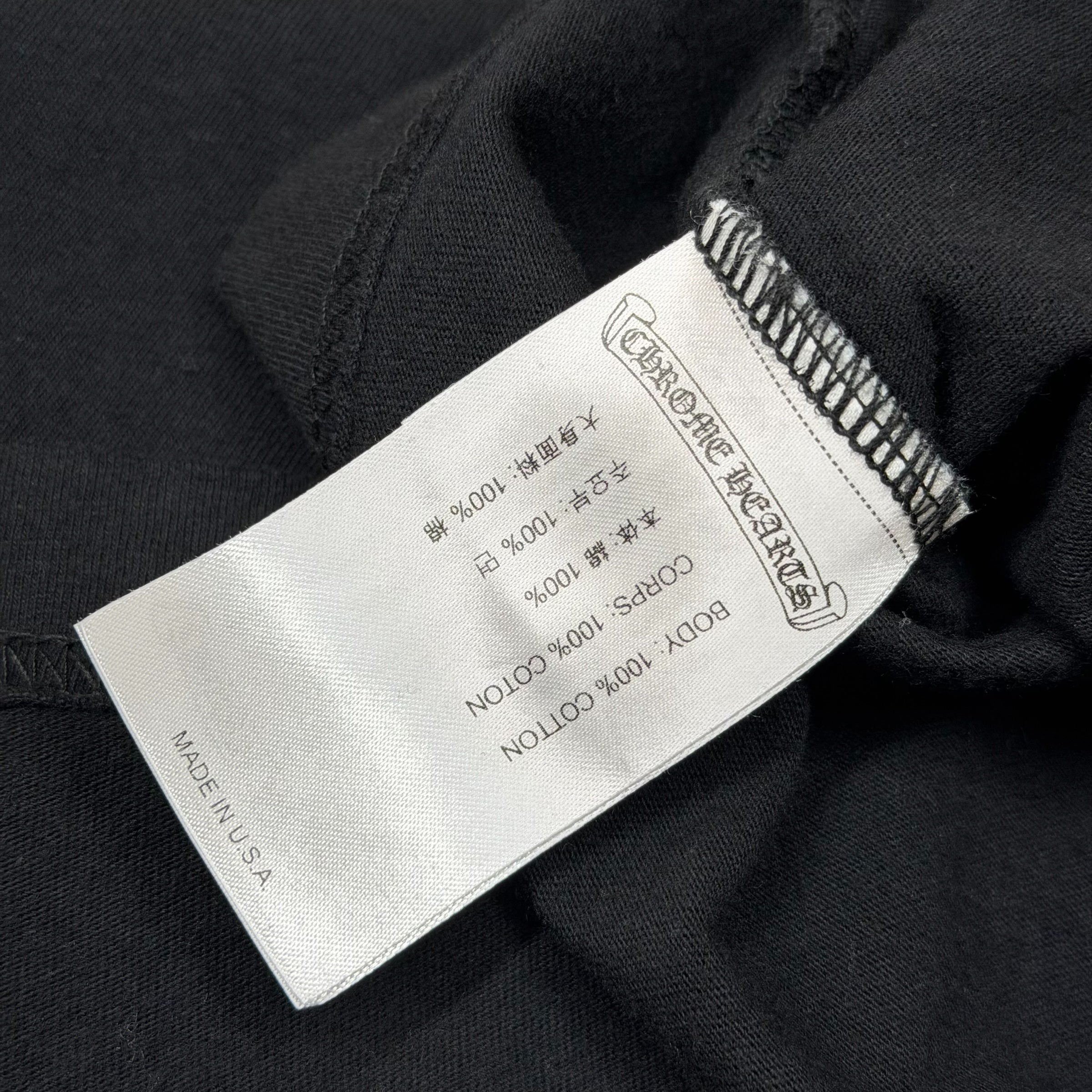 Chrome Hearts Purple Neck Logo Tee XL