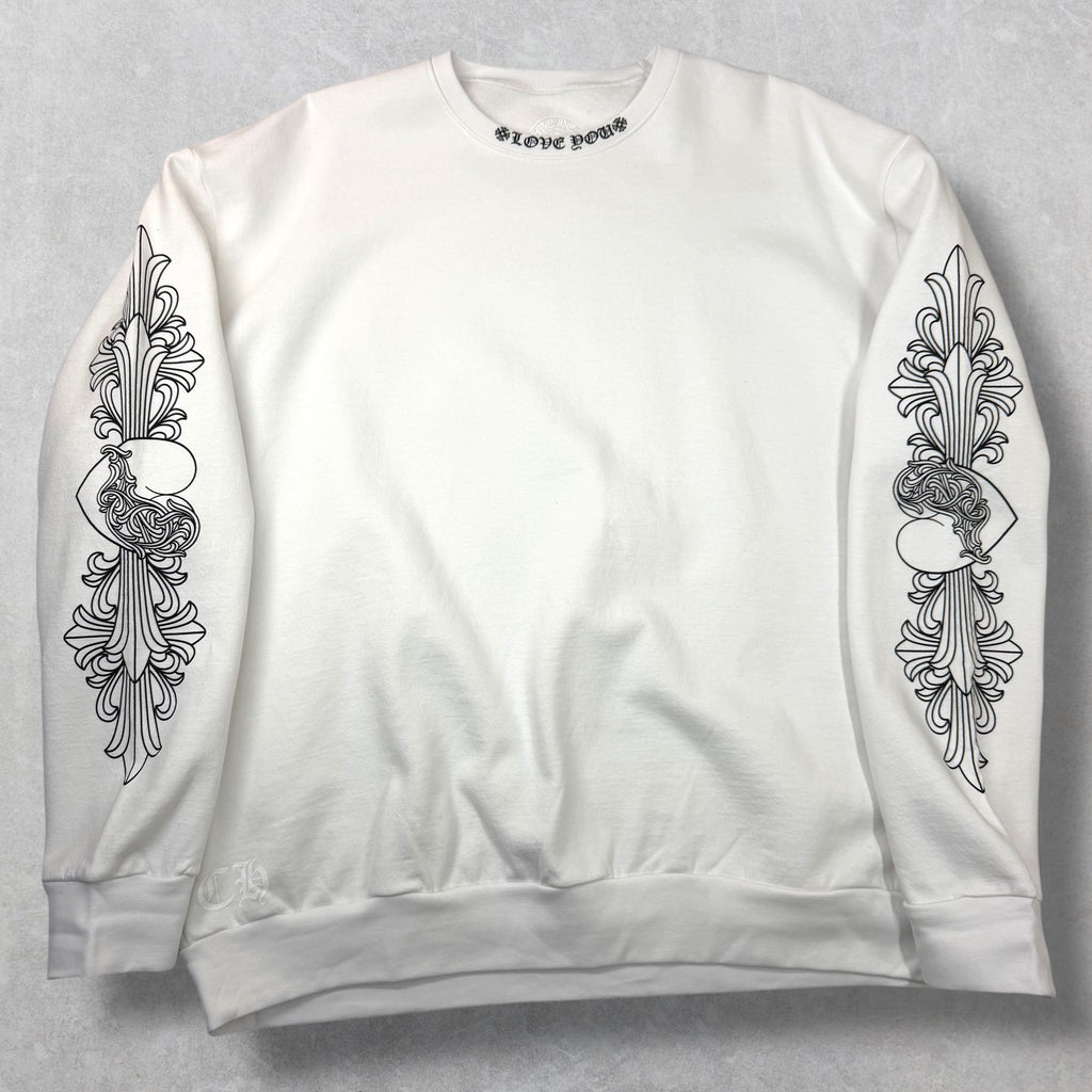 Chrome Hearts Love You Floral Crewneck XL