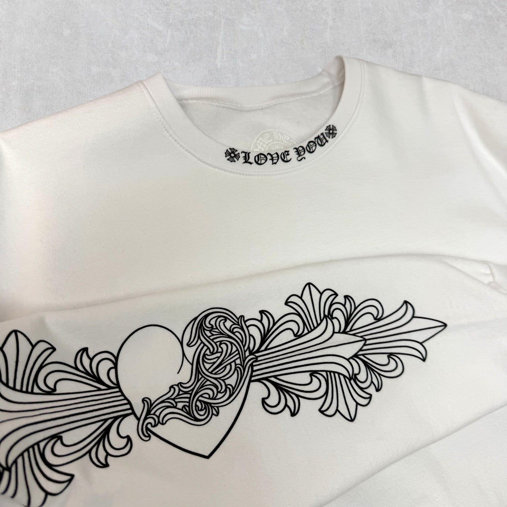 Chrome Hearts Love You Floral Crewneck XL