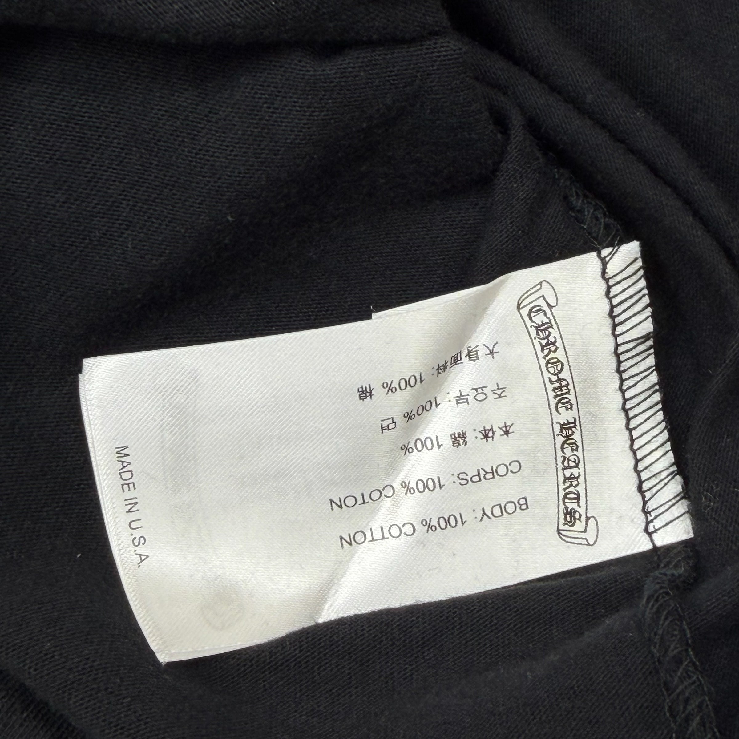 Chrome Hearts Horseshoe Logo Indigo Staff L/S XL