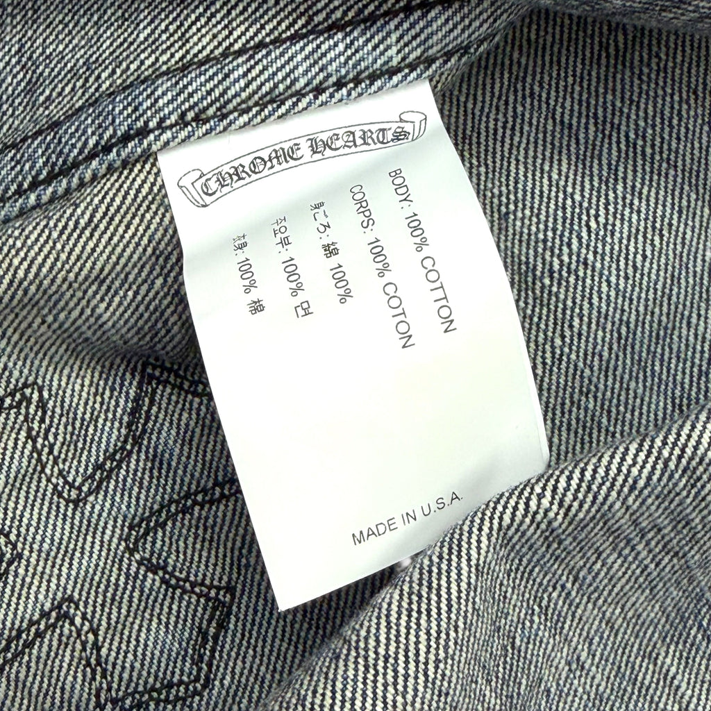 Chrome Hearts Denim Cross Patch Shirt XL