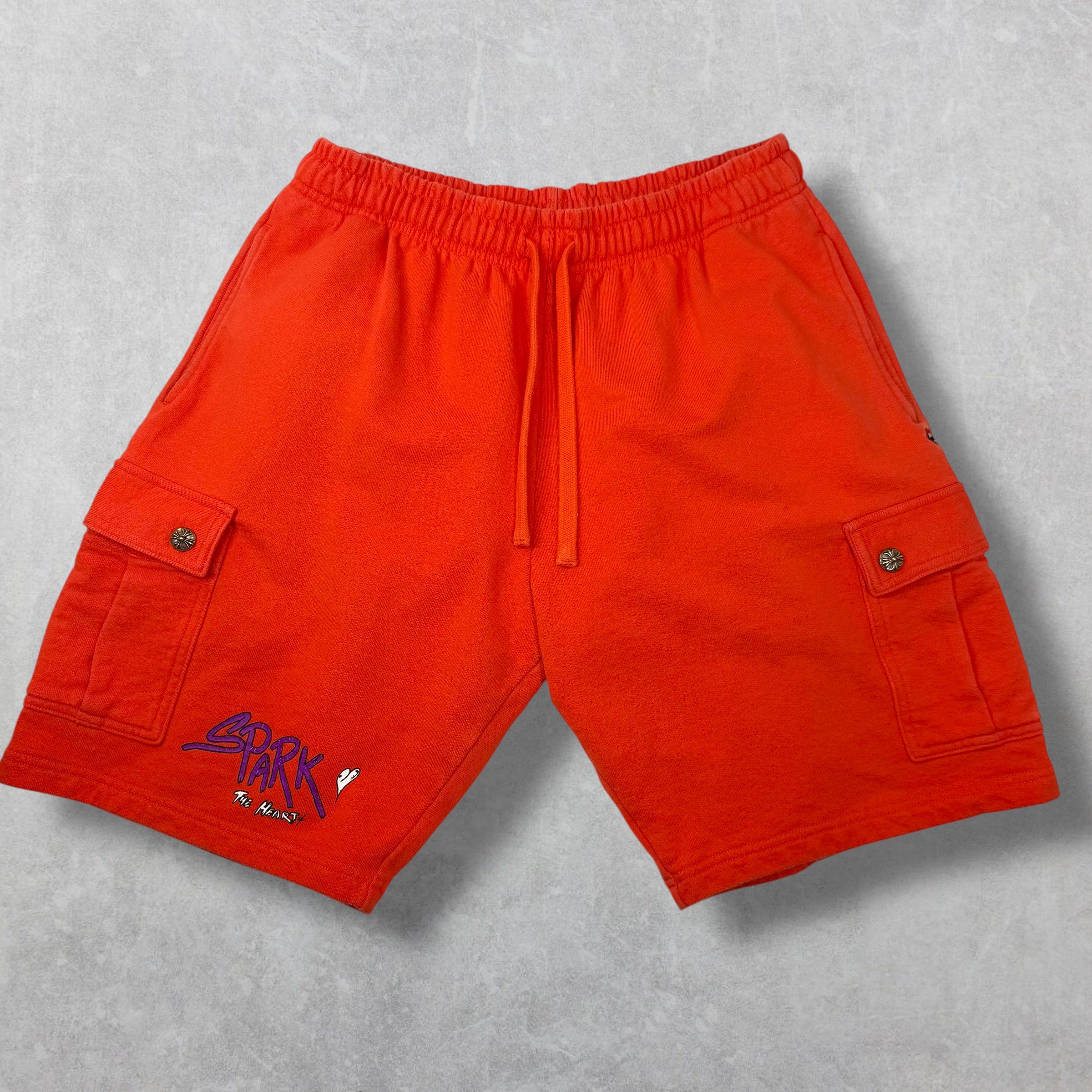 Chrome Hearts Matty Boy Sick Hearts Cargo Sweatshorts XL