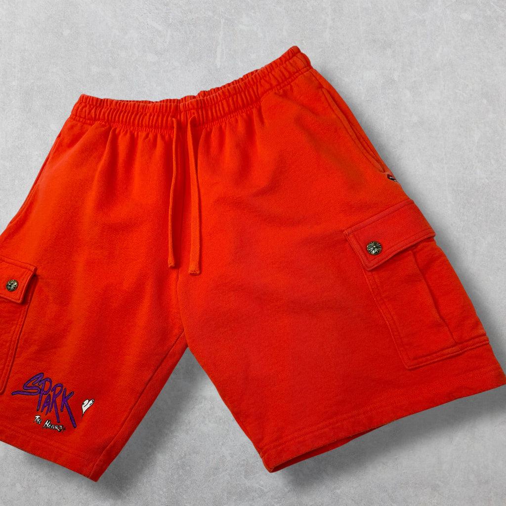 Chrome Hearts Matty Boy Sick Hearts Cargo Sweatshorts XL