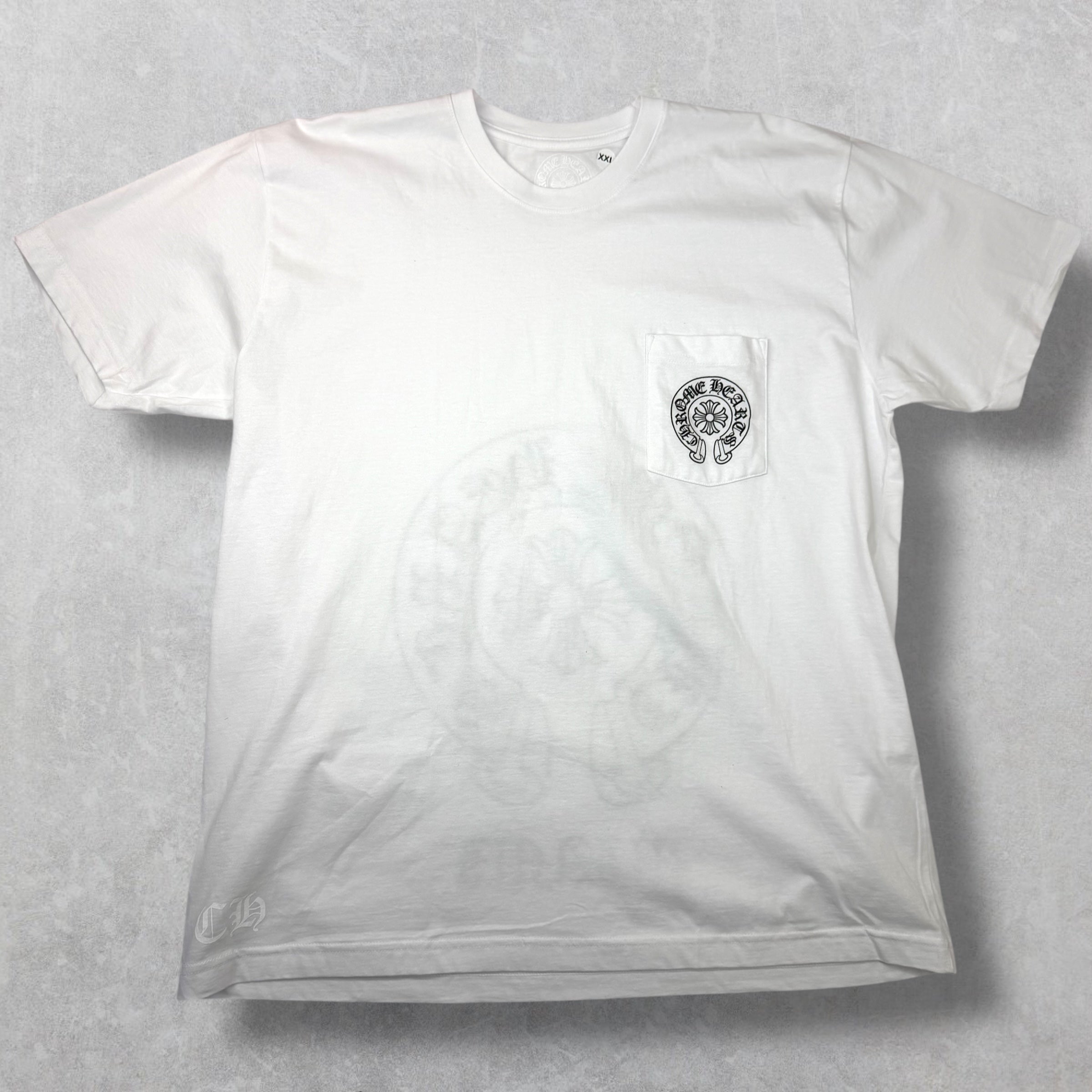 Chrome Hearts Miami Horseshoe Tee White XXL