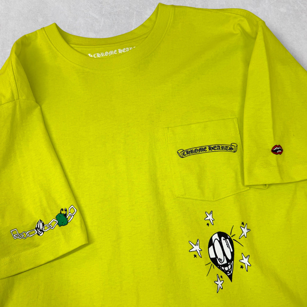 Chrome Hearts Matty Boy "Links" Neon Green Tee XXL