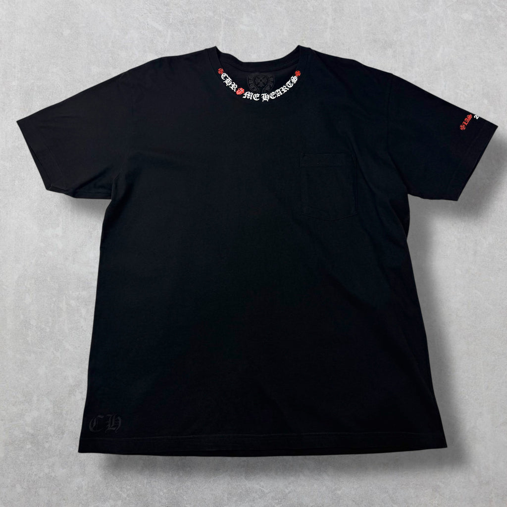 Chrome Hearts Rolling Stones Neck Logo Tee XXL