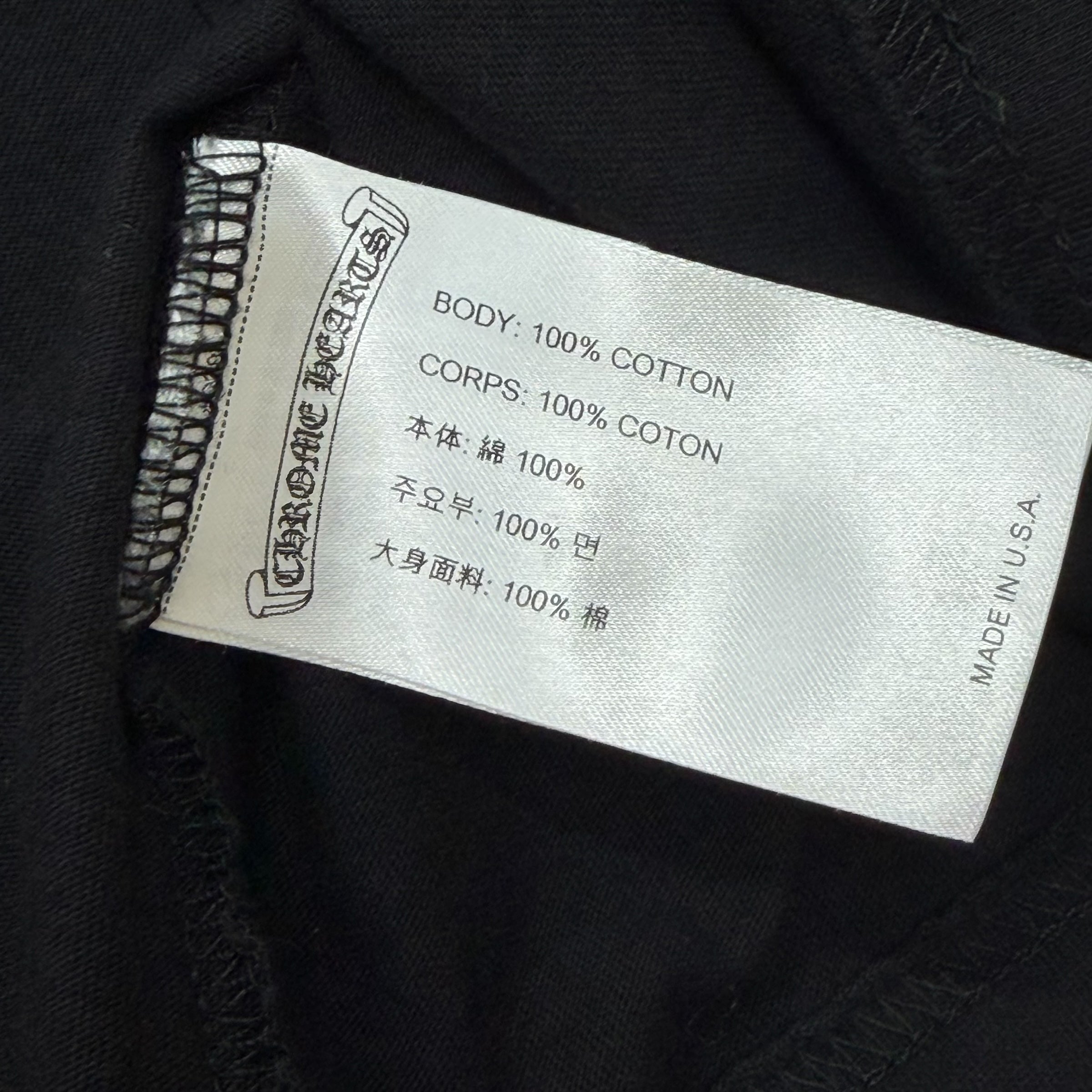Chrome Hearts Rolling Stones Neck Logo Tee XXL