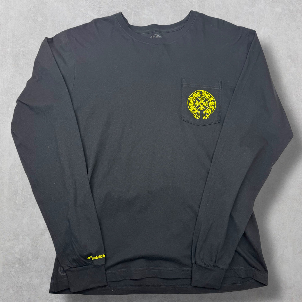 Chrome Hearts Horseshoe Plus Logo Neon Staff L/S XL