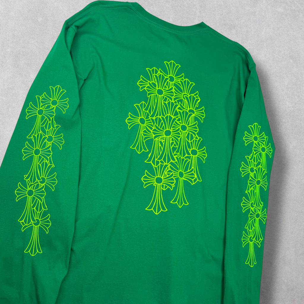 Chrome Hearts Green Cemetery Cross L/S XXL