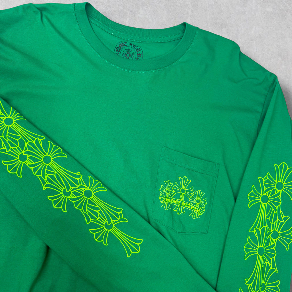 Chrome Hearts Green Cemetery Cross L/S XXL