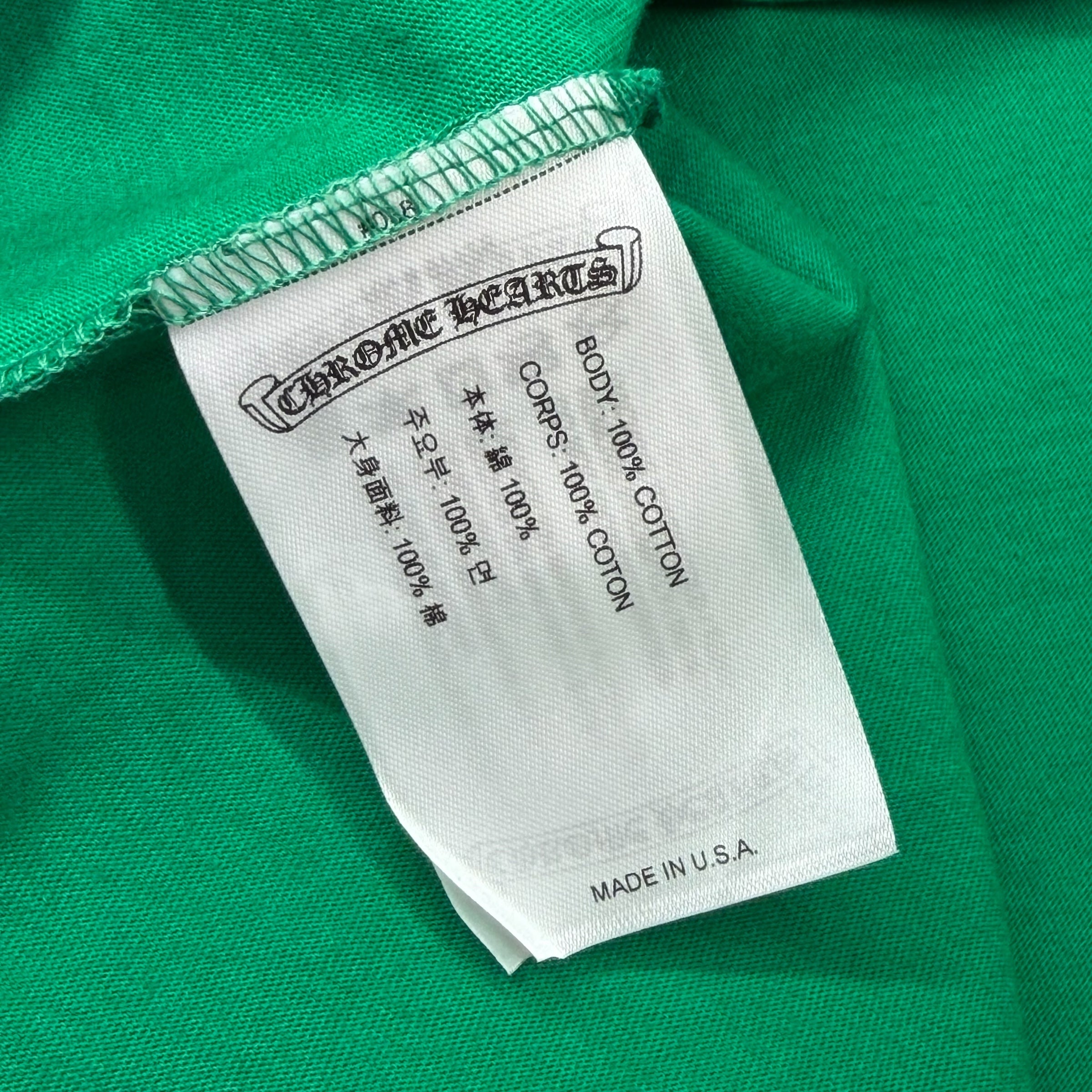 Chrome Hearts Green Cemetery Cross L/S XXL