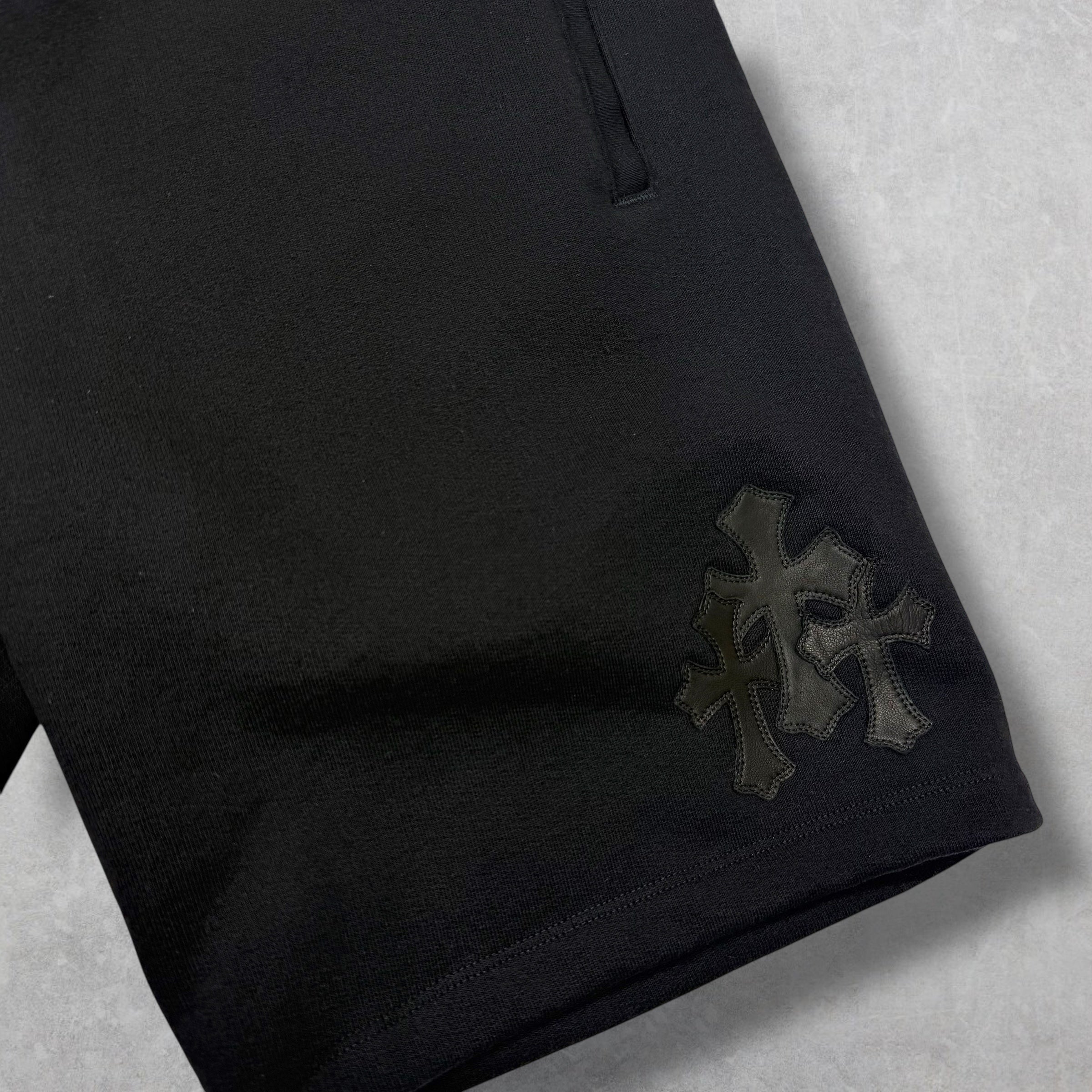 Chrome Hearts Paper Jam Cross Patch Sweatshorts XXL