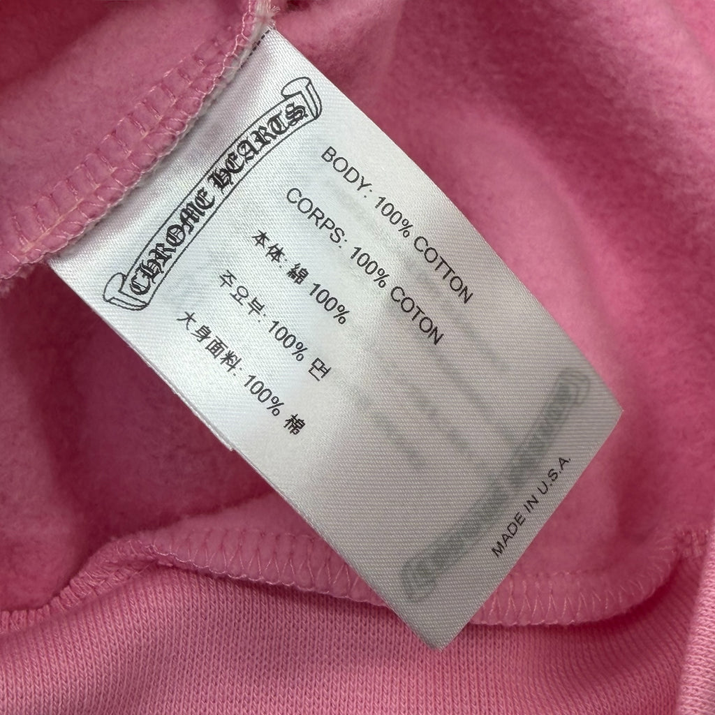 Chrome Hearts Red T-bar Logo Hoodie Pink XXL